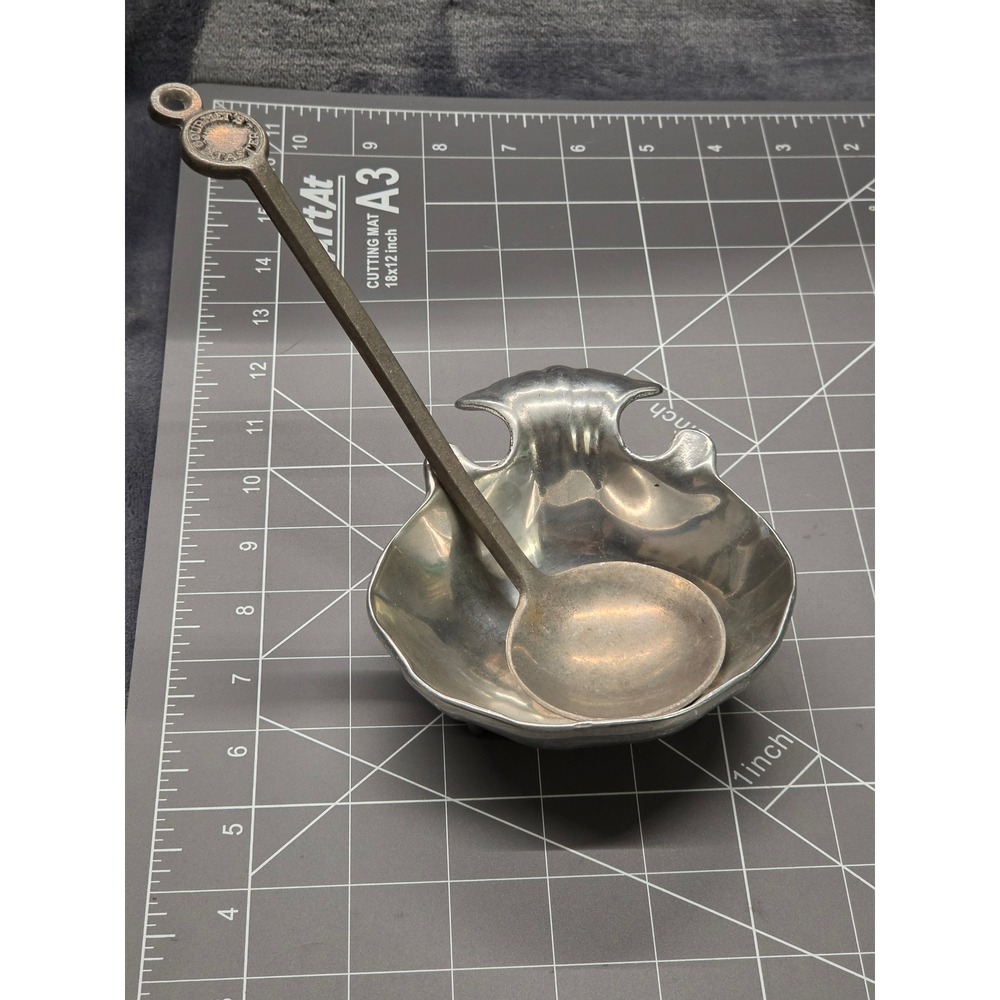 Wilton Armetale Pewter Shell Bowl and Gourmet Taster Ladle Set Columbia PA